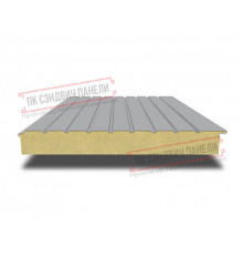 Сэндвич-панели двухслойные с пенополиуретаном, ширина 1200 мм, толщина 50 мм, 0.5, RAL7004