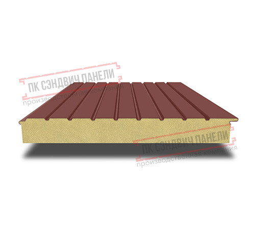 Сэндвич-панели двухслойные с пенополиуретаном, ширина 1200 мм, толщина 50 мм, 0.5, RAL3009