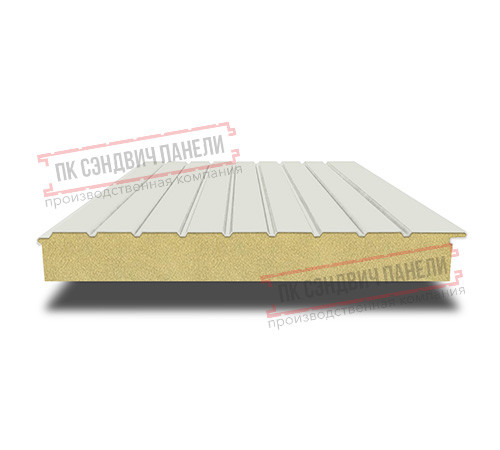Сэндвич-панели двухслойные с пенополиуретаном, ширина 1200 мм, толщина 50 мм, 0.5, RAL9002