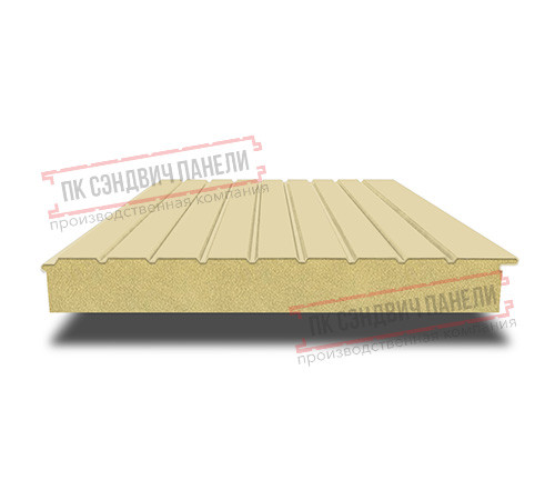Сэндвич-панели двухслойные с пенополиуретаном, ширина 1000 мм, толщина 50 мм, 0.5, RAL1014