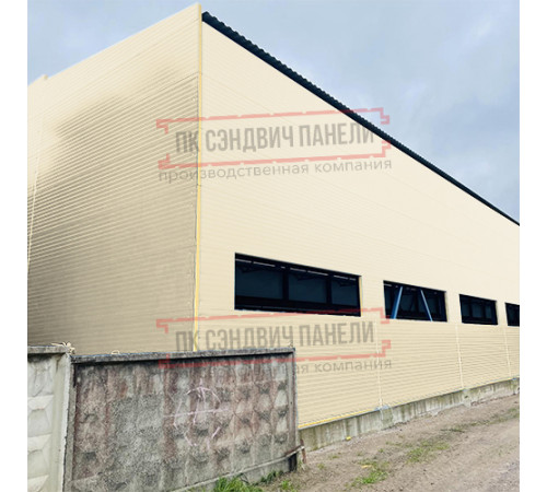 Сэндвич-панели двухслойные с пенополиуретаном, ширина 1000 мм, толщина 10 мм, 0.5, RAL1015