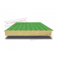 Сэндвич-панели двухслойные с пенополиуретаном, ширина 1200 мм, толщина 50 мм, 0.5, RAL6018