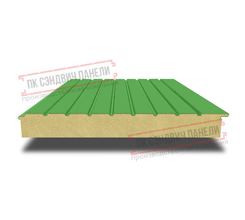 Сэндвич-панели двухслойные с пенополиуретаном, ширина 1200 мм, толщина 50 мм, 0.5, RAL6018