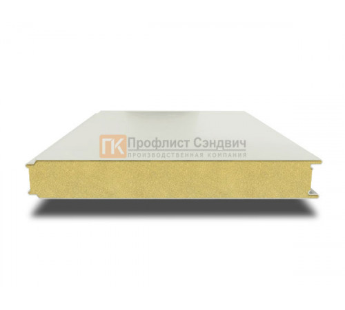 Сэндвич панели гладкие с пенополиизоциануратом, ширина 1200 мм, толщина 40 мм, 0.5/0.5, RAL9002