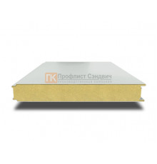 Сэндвич панели гладкие с пенополиизоциануратом, ширина 1000 мм, толщина 10 мм, 0.5/0.5, RAL7035