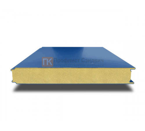 Сэндвич панели гладкие с пенополиизоциануратом, ширина 1200 мм, толщина 40 мм, 0.5/0.5, RAL5005