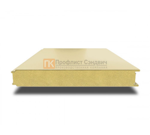 Сэндвич панели гладкие с пенополиизоциануратом, ширина 1000 мм, толщина 10 мм, 0.5/0.5, RAL1014