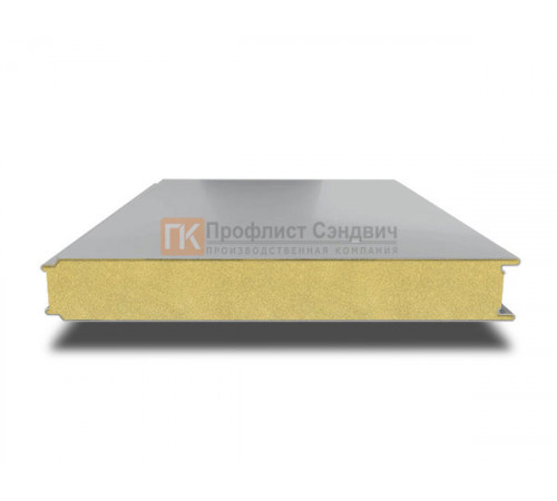 Сэндвич панели гладкие с пенополиизоциануратом, ширина 1000 мм, толщина 20 мм, 0.5/0.5, RAL7004