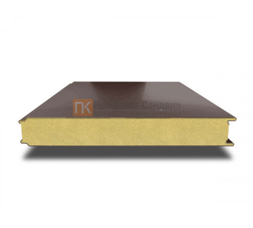 Сэндвич панели гладкие с пенополиизоциануратом, ширина 1000 мм, толщина 40 мм, 0.5/0.5, RAL8017