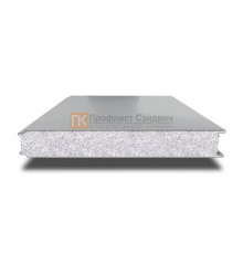 Сэндвич панели гладкие с пенополистиролом, ширина 1200 мм, толщина 10 мм, 0.5/0.5, RAL7004