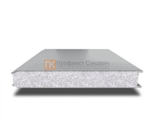 Сэндвич панели гладкие с пенополистиролом, ширина 1200 мм, толщина 10 мм, 0.5/0.5, RAL7004