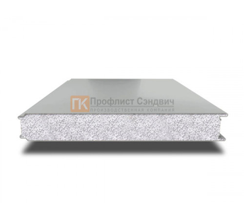 Сэндвич панели гладкие с пенополистиролом, ширина 1000 мм, толщина 10 мм, 0.5/0.5, RAL9006