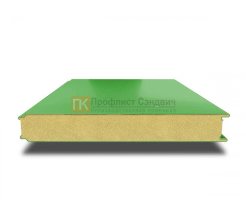 Сэндвич панели гладкие с пенополиуретаном, ширина 1200 мм, толщина 20 мм, 0.5/0.5, RAL6018