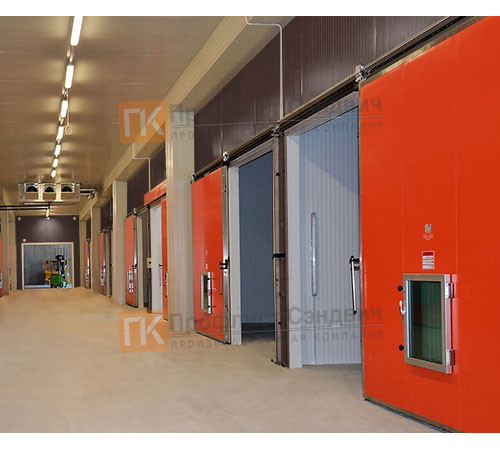 Сэндвич-панель для холодильных камер с минеральной ватой, ширина 1200 мм, толщина 100 мм, 0.5/0.5, RAL8017 Сэндвич-панель для холодильных камер с минеральной ватой, ширина 1200 мм, толщина 100 мм, 0.5/0.5, RAL8017