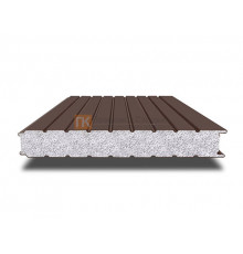 Сэндвич-панель для холодильных камер с пенополистиролом, ширина 1200 мм, толщина 40 мм, 0.5/0.5, RAL8017