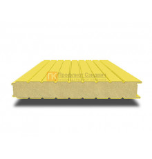 Сэндвич-панель для холодильных камер с пенополиизоциануратом, ширина 1000 мм, толщина 40 мм, 0.5/0.5, RAL1018