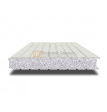 Сэндвич-панель для холодильных камер с пенополистиролом, ширина 1200 мм, толщина 40 мм, 0.5/0.5, RAL9002