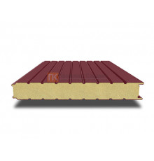 Сэндвич-панель для холодильных камер с пенополиизоциануратом, ширина 1000 мм, толщина 40 мм, 0.5/0.5, RAL3005