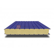 Сэндвич-панель для холодильных камер с пенополиизоциануратом, ширина 1000 мм, толщина 40 мм, 0.5/0.5, RAL5002