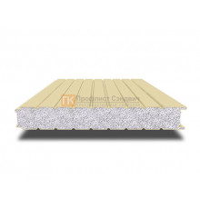 Сэндвич-панель для холодильных камер с пенополистиролом, ширина 1200 мм, толщина 20 мм, 0.5/0.5, RAL1014