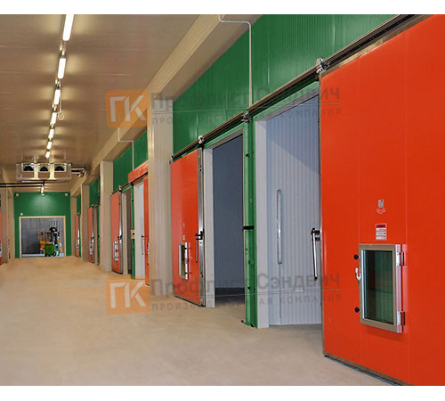 Сэндвич-панель для холодильных камер с минеральной ватой, ширина 1200 мм, толщина 100 мм, 0.5/0.5, RAL6002 Сэндвич-панель для холодильных камер с минеральной ватой, ширина 1200 мм, толщина 100 мм, 0.5/0.5, RAL6002