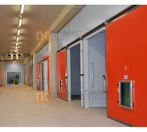 Сэндвич-панель для холодильных камер с минеральной ватой, ширина 1200 мм, толщина 100 мм, 0.5/0.5, RAL7004 Сэндвич-панель для холодильных камер с минеральной ватой, ширина 1200 мм, толщина 100 мм, 0.5/0.5, RAL7004