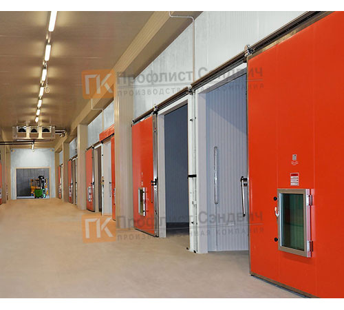 Сэндвич-панель для холодильных камер с минеральной ватой, ширина 1200 мм, толщина 100 мм, 0.5/0.5, RAL7035 Сэндвич-панель для холодильных камер с минеральной ватой, ширина 1200 мм, толщина 100 мм, 0.5/0.5, RAL7035