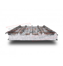 Сэндвич панели кровельные с пенополистиролом, ширина 1000 мм, толщина 20 мм, 0.5/0.5, кварцевый сланец