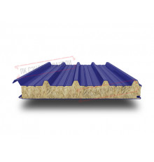 Сэндвич панели кровельные с минеральной ватой, ширина 1000 мм, толщина 20 мм, 0.5/0.5, RAL5002