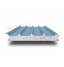 Сэндвич панели кровельные с пенополистиролом, ширина 1200 мм, толщина 20 мм, 0.5/0.5, RAL5024