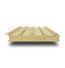 Сэндвич панели кровельные с пенополиуретаном, ширина 1000 мм, толщина 180 мм, 0.5/0.5, RAL1014