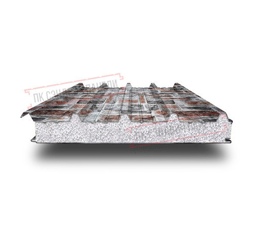 Сэндвич панели кровельные с пенополистиролом, ширина 1200 мм, толщина 30 мм, 0.5/0.5, кварцевый сланец Сэндвич панели кровельные с пенополистиролом, ширина 1200 мм, толщина 30 мм, 0.5/0.5, кварцевый сланец