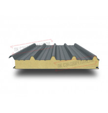 Сэндвич панели кровельные с пенополиизоциануратом, ширина 1200 мм, толщина 20 мм, 0.5/0.5, RAL7011