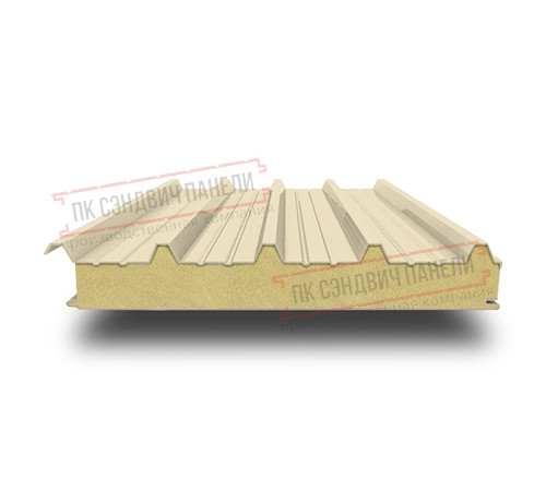 Сэндвич панели кровельные с пенополиуретаном, ширина 1200 мм, толщина 30 мм, 0.5/0.5, RAL1015