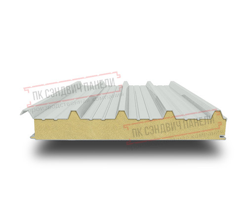 Сэндвич панели кровельные с пенополиизоциануратом, ширина 1200 мм, толщина 20 мм, 0.5/0.5, RAL7035 Сэндвич панели кровельные с пенополиизоциануратом, ширина 1200 мм, толщина 20 мм, 0.5/0.5, RAL7035