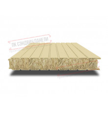 Сэндвич панели стеновые с минеральной ватой, ширина 1000 мм, толщина 10 мм, 0.5/0.5, RAL1014