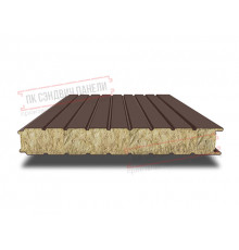 Сэндвич панели стеновые с минеральной ватой, ширина 1200 мм, толщина 30 мм, 0.5/0.5, RAL8017