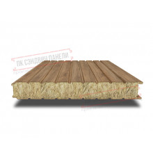 Сэндвич панели стеновые с минеральной ватой, ширина 1200 мм, толщина 20 мм, 0.5/0.5, дуб античный