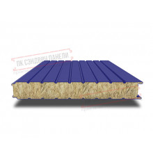 Сэндвич панели стеновые с минеральной ватой, ширина 1000 мм, толщина 10 мм, 0.5/0.5, RAL5002