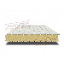 Сэндвич панели стеновые с пенополиизоциануратом, ширина 1200 мм, толщина 10 мм, 0.5/0.5, RAL9002