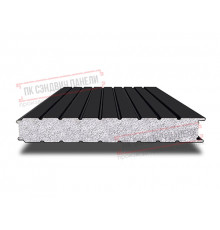 Сэндвич панели стеновые с пенополистиролом, ширина 1200 мм, толщина 10 мм, 0.5/0.5, RAL9005