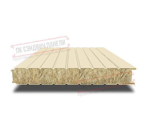 Сэндвич панели стеновые с минеральной ватой, ширина 1200 мм, толщина 20 мм, 0.5/0.5, RAL1015