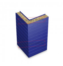 Горизонтальная угловая сэндвич-панель из минеральной ваты, ширина 1000мм, толщина 10мм, 0.5/0.5, RAL5002