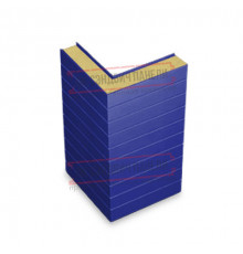 Горизонтальная угловая сэндвич-панель из пенополиизоцианурата, ширина 1000мм, толщина 10мм, 0.5/0.5, RAL5002