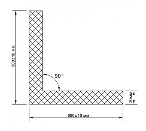 Горизонтальная угловая сэндвич-панель из пенополиизоцианурата, ширина 1000мм, толщина 20мм, 0.5/0.5, RAL1014