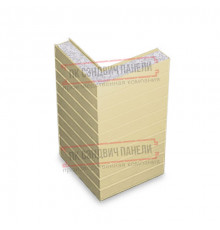 Горизонтальная угловая сэндвич-панель из пенополистирола, ширина 1000мм, толщина 40мм, 0.5/0.5, RAL1014