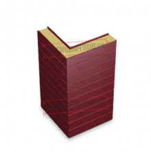 Горизонтальная угловая сэндвич-панель из пенополиизоцианурата, ширина 1000мм, толщина 10мм, 0.5/0.5, RAL3005