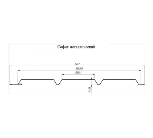Софит металлический без перфорации 0,4 Print Premium с пленкой Golden Wood Софит металлический без перфорации 0,4 Print Premium с пленкой Golden Wood