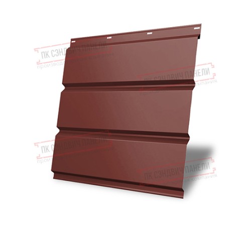 Софит металлический без перфорации 0,5 Satin с пленкой RAL 3009 оксидно-красный Софит металлический без перфорации 0,5 Satin с пленкой RAL 3009 оксидно-красный