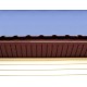 Софит металлический без перфорации 0,5 Satin с пленкой RAL 3009 оксидно-красный